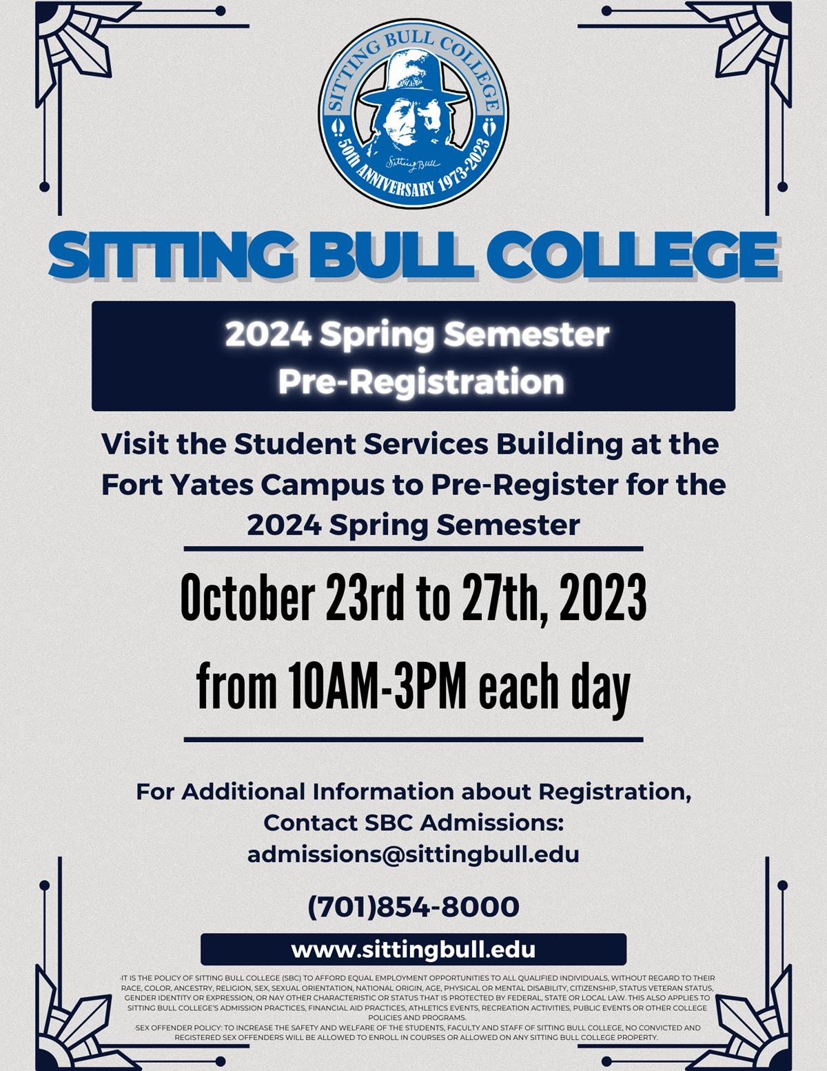 Spring 2024 Pre-Registration - image